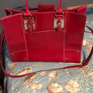 Wilson Leather tote Red